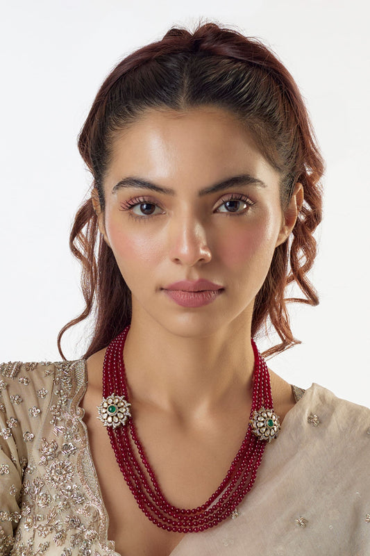 Moissanite Polki Embellished Necklace 