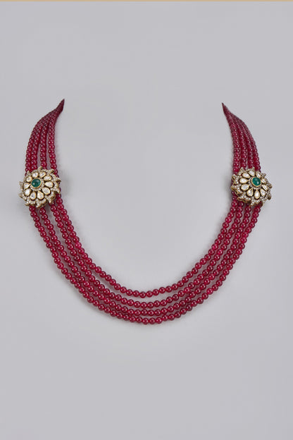 Moissanite Polki Embellished Necklace 