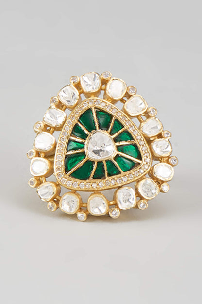 CZ & Stone Embellished Ring 