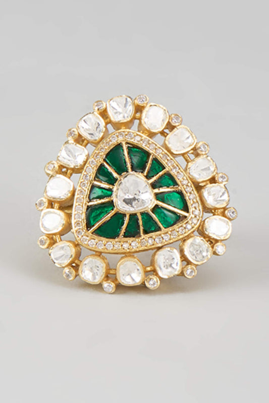 CZ & Stone Embellished Ring 