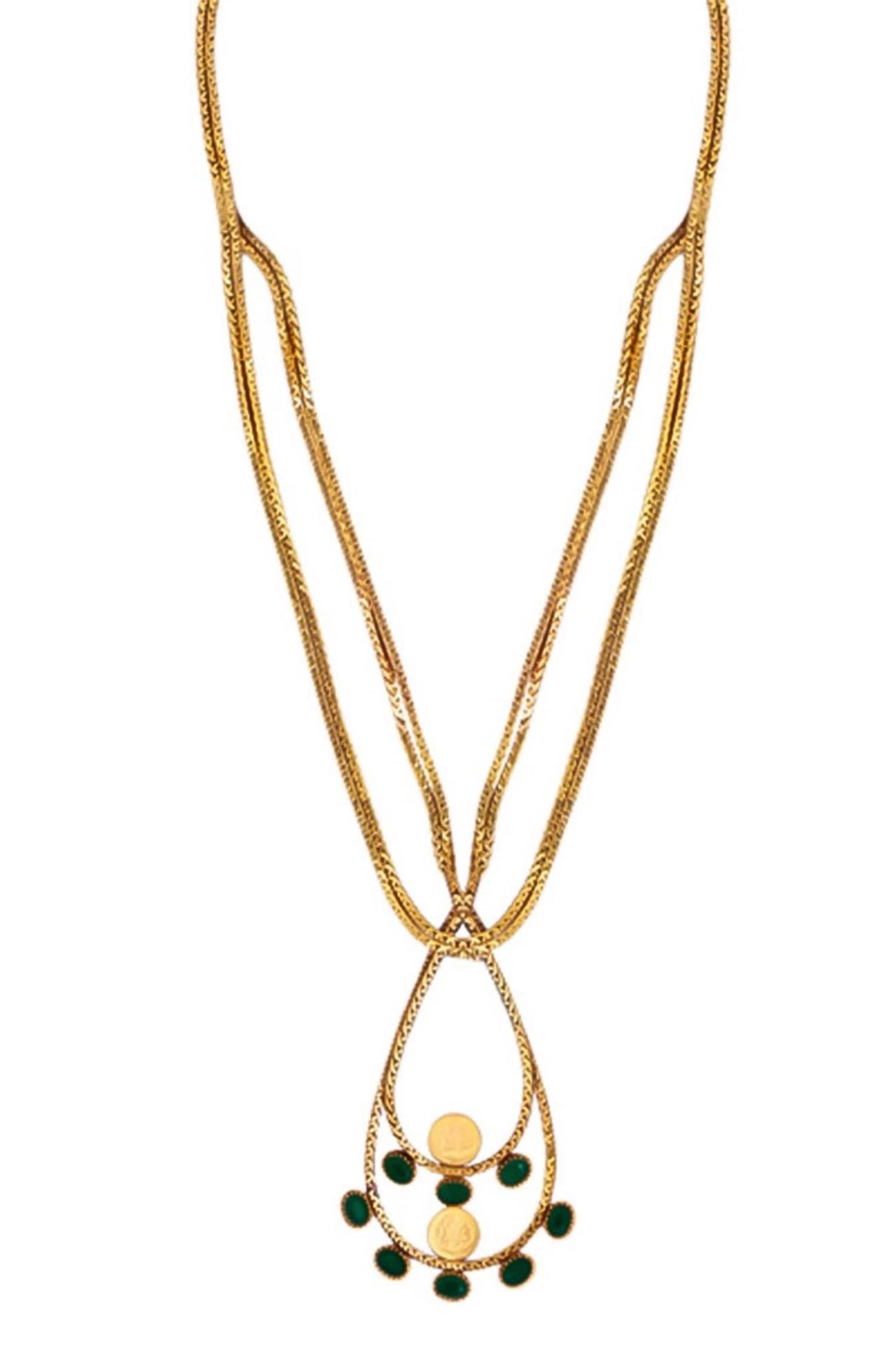 Dune Layered Pendant Necklace 