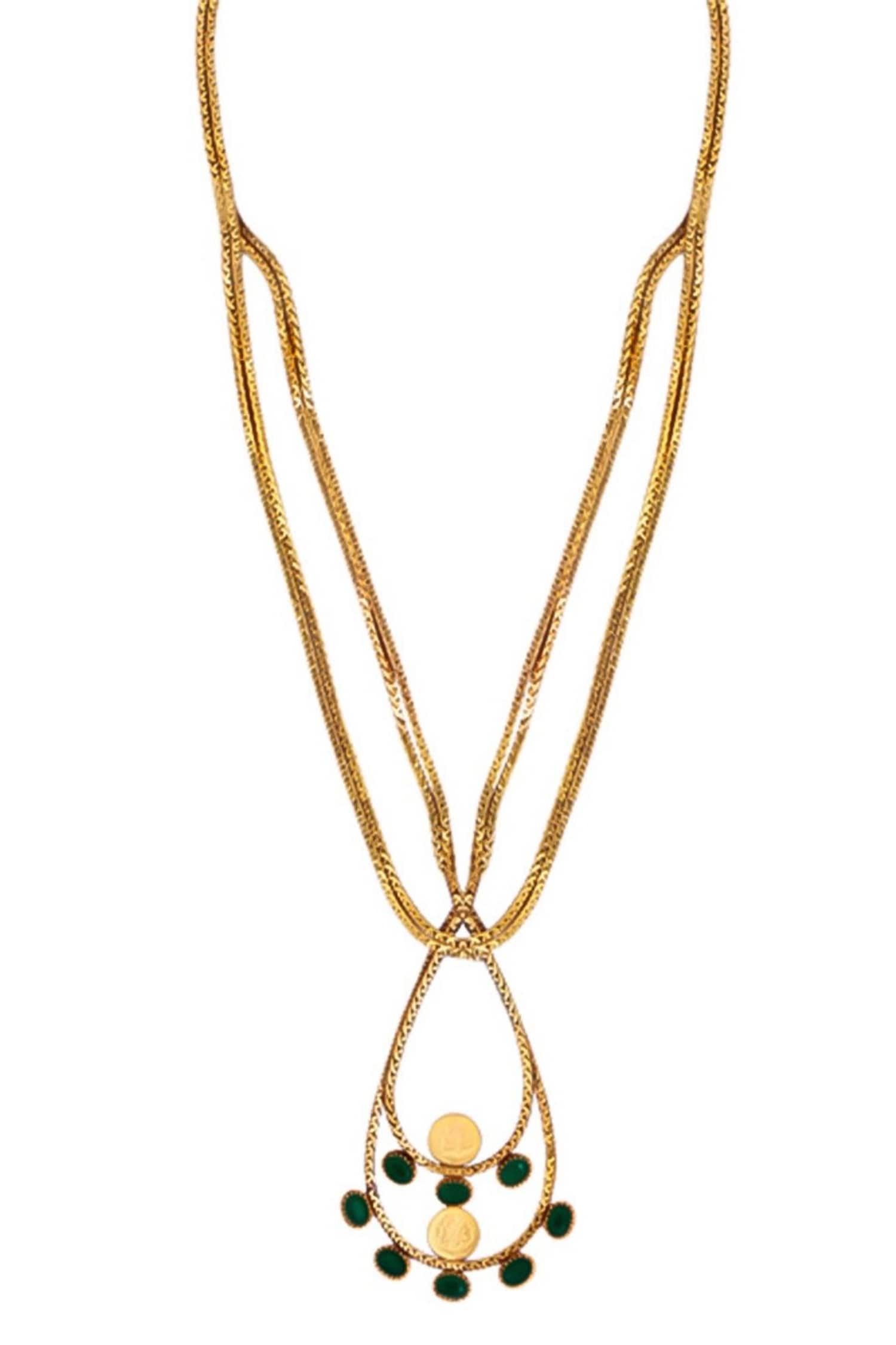 Dune Layered Pendant Necklace 