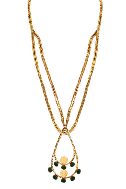 Dune Layered Pendant Necklace 