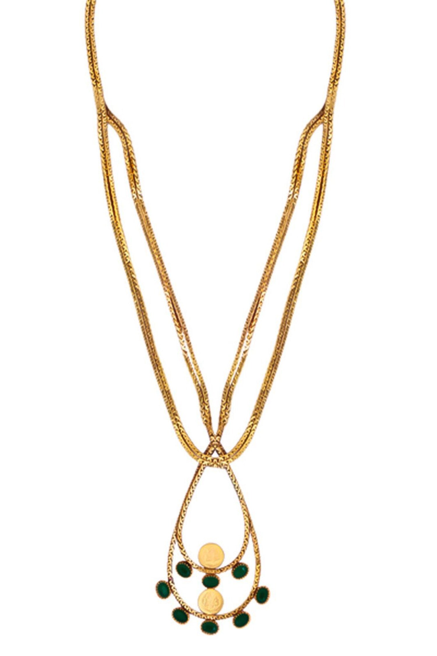 Dune Layered Pendant Necklace 