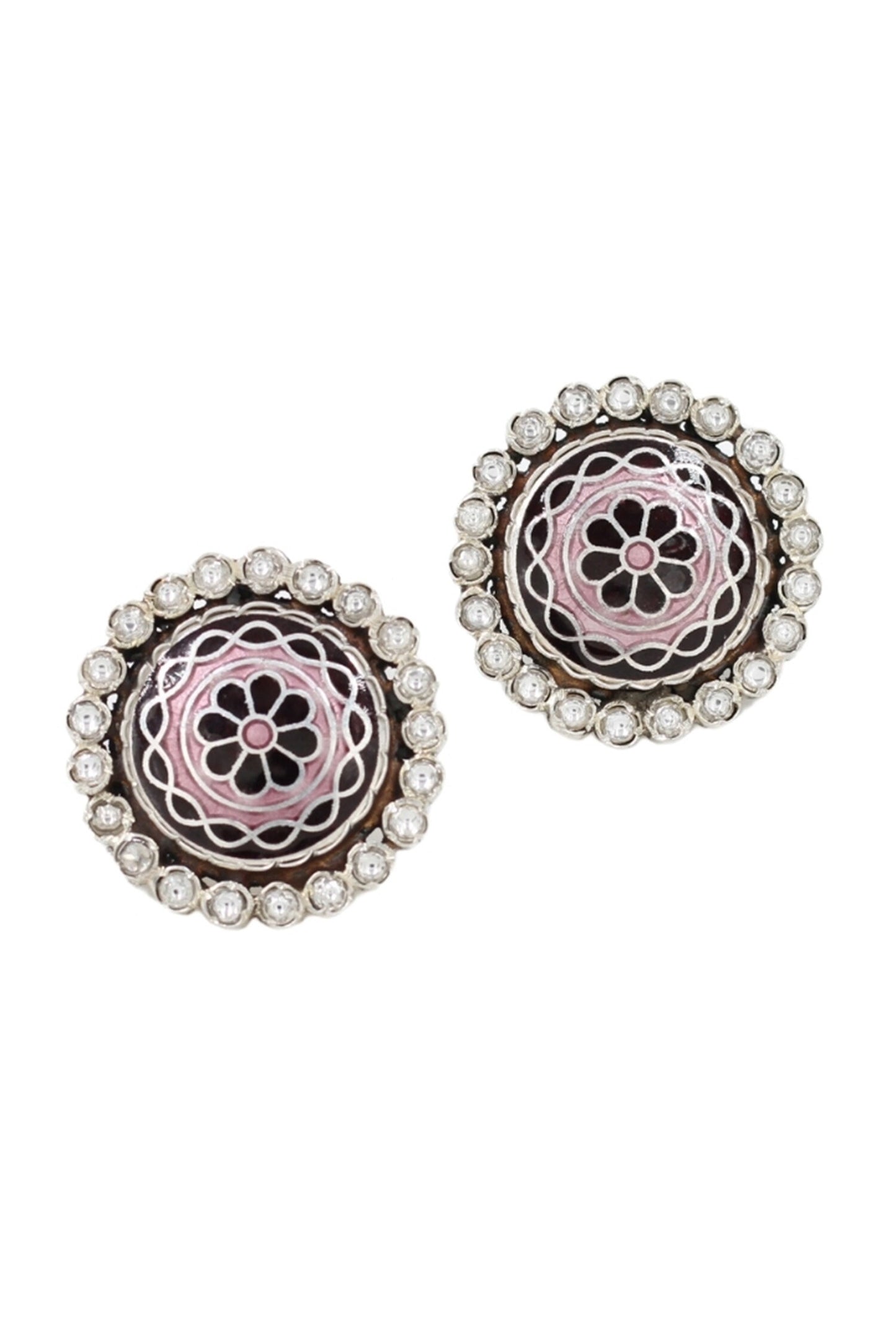 Floral Carved Studs 
