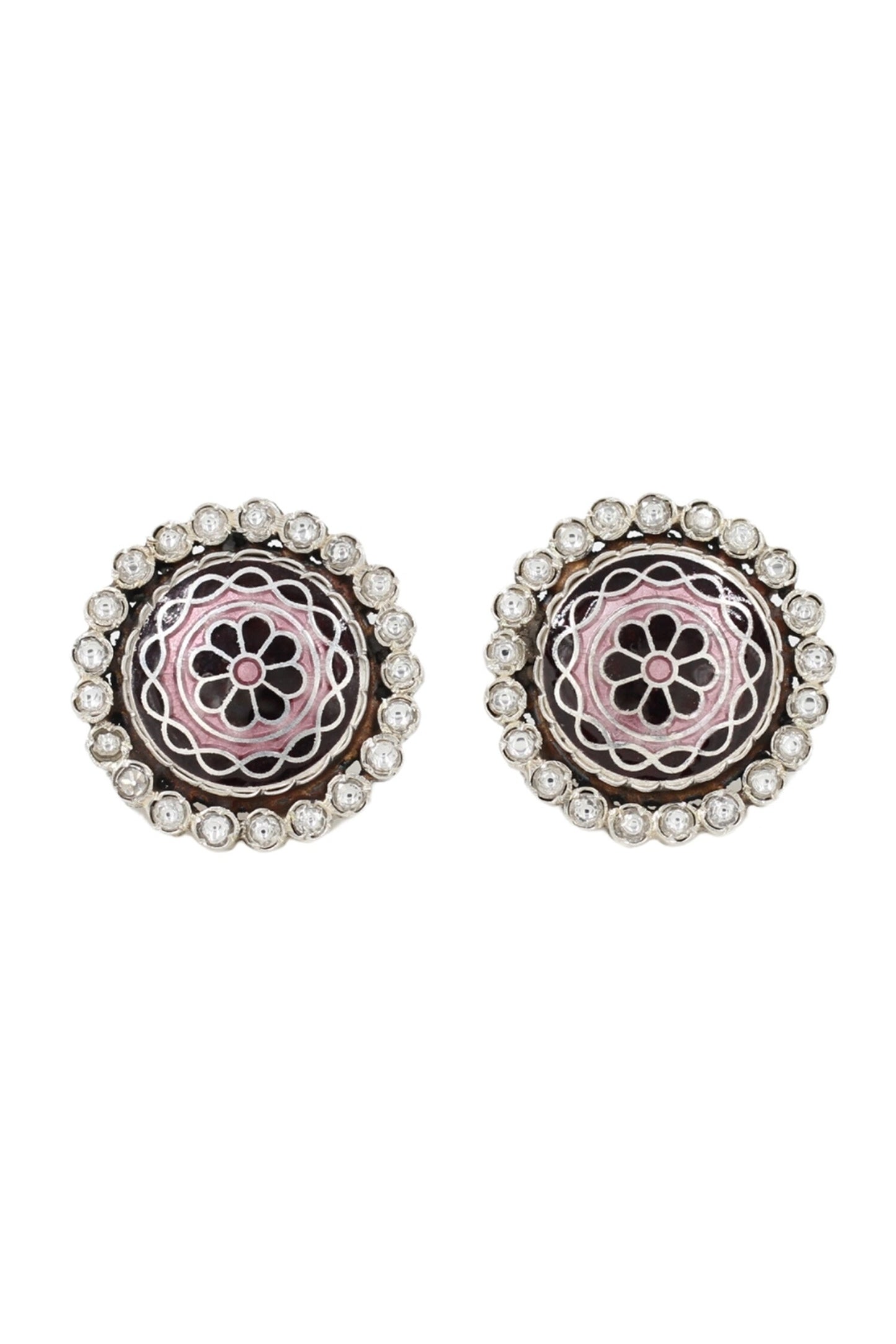 Floral Carved Studs 