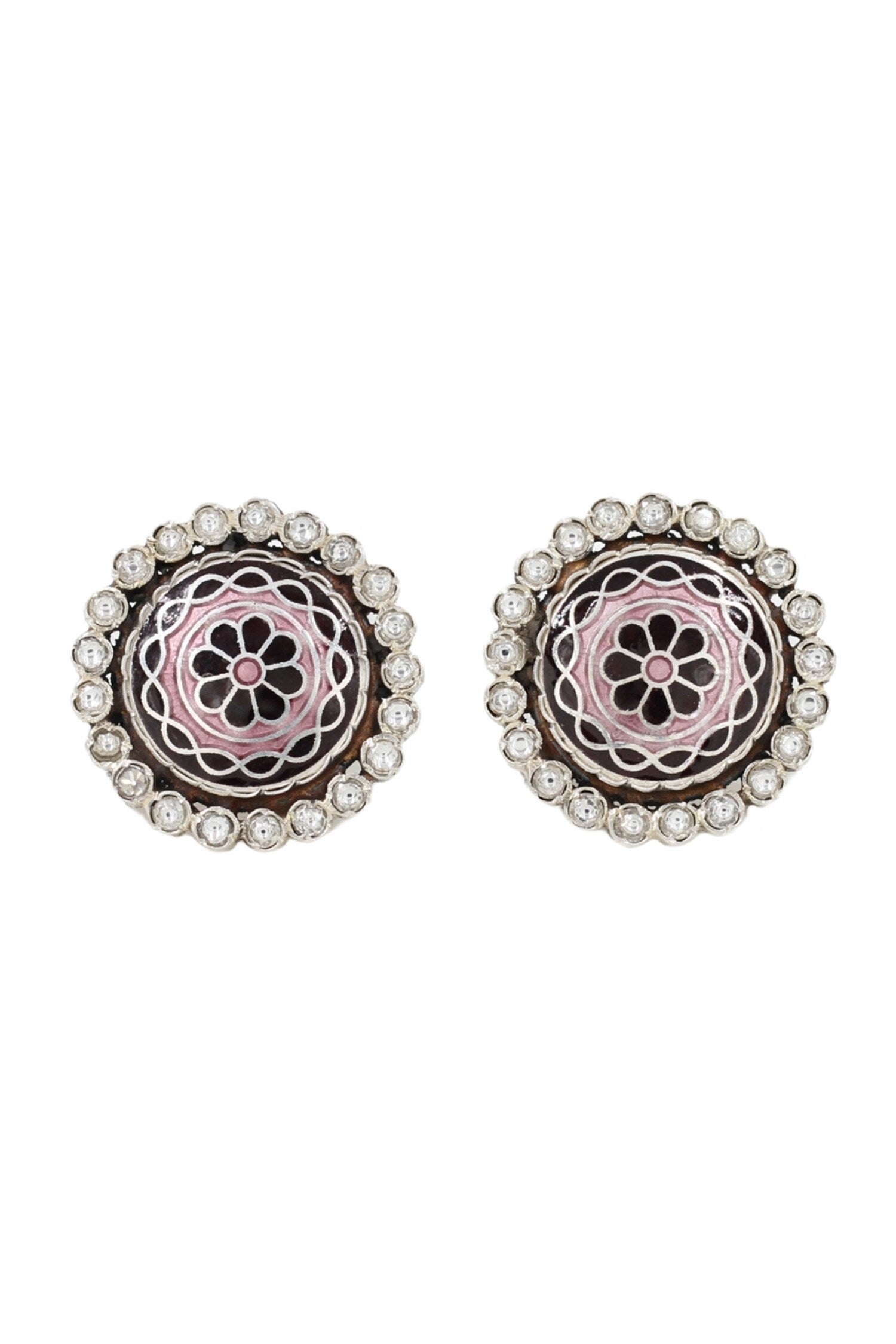 Floral Carved Studs 
