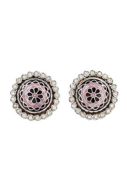 Floral Carved Studs 