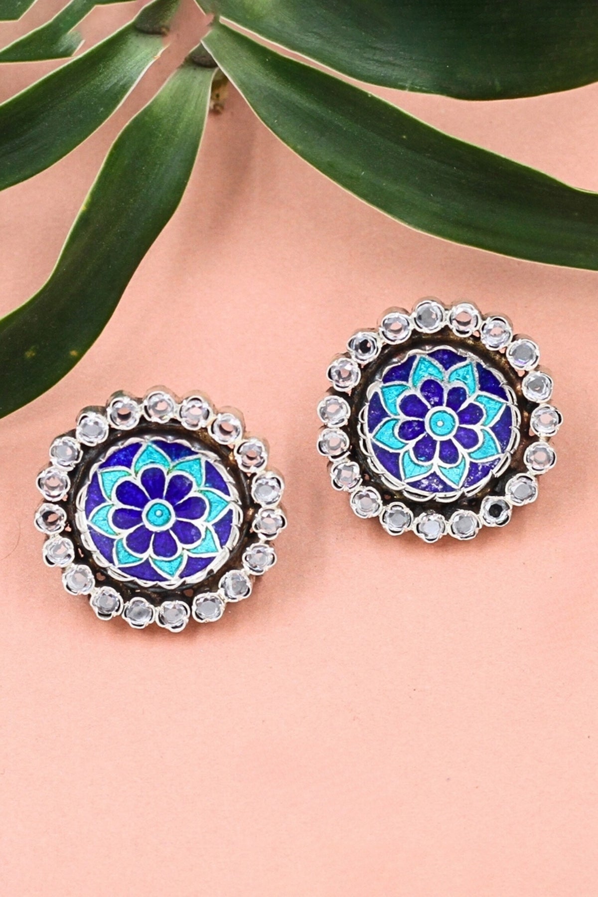 Floral Bloom Carved Studs 