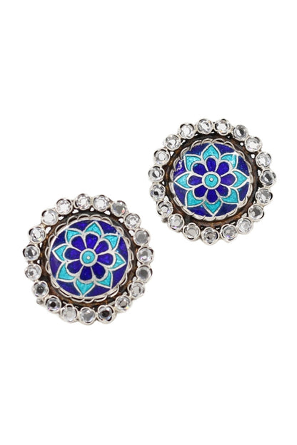 Floral Bloom Carved Studs 