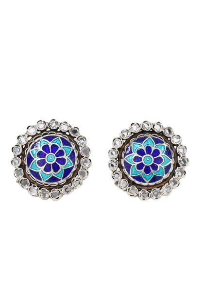 Floral Bloom Carved Studs 