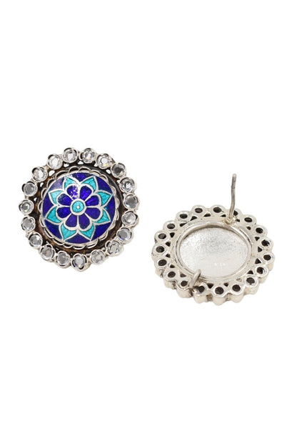 Floral Bloom Carved Studs 
