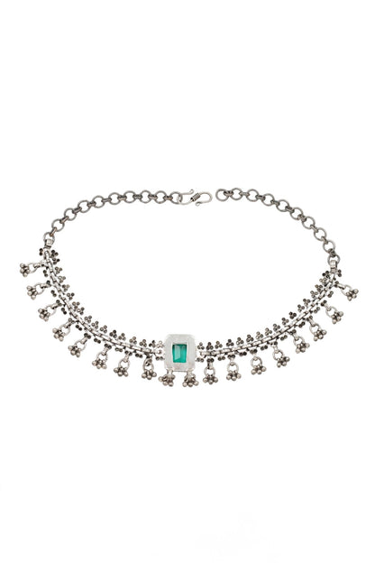 Luxe Stone Embellished Necklace 