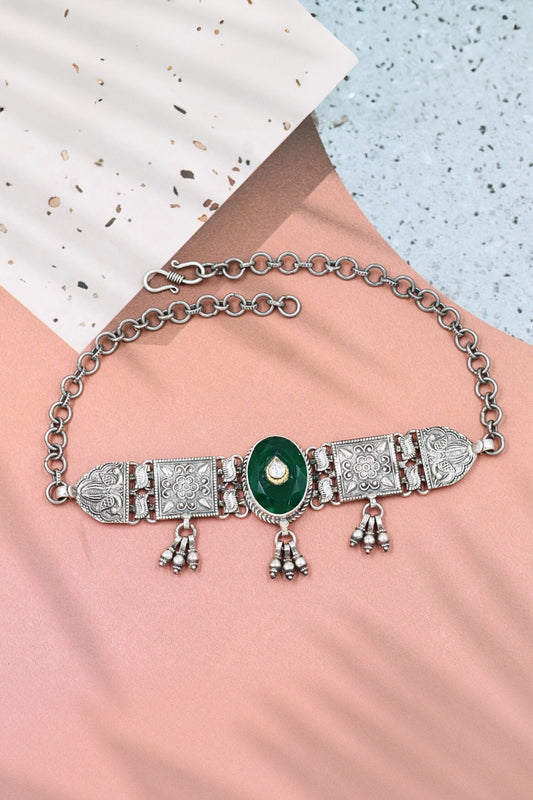 Majestic Glow Stone Embellished Choker 