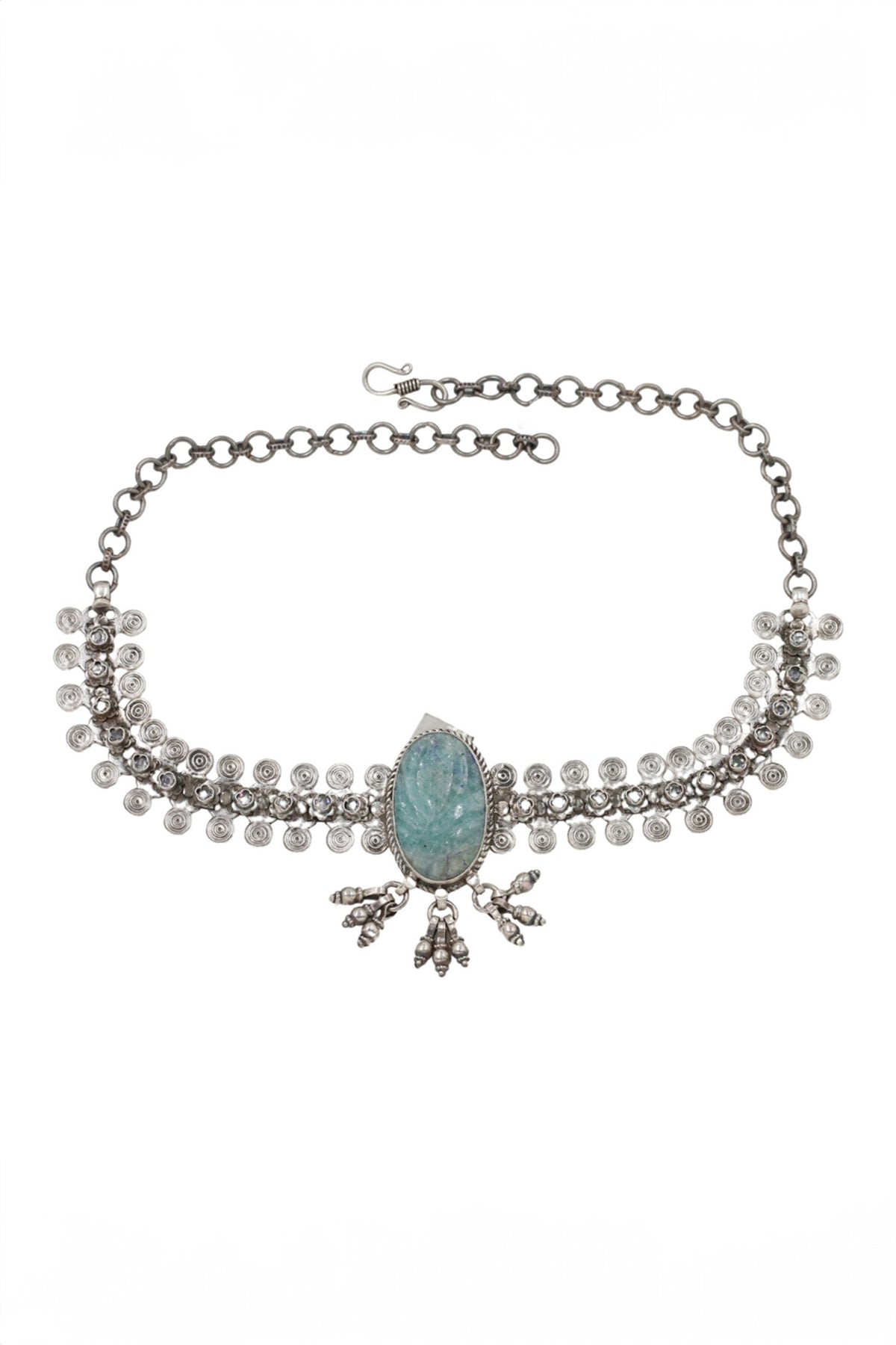 Graceful Adornment Stone Embellished Necklace 
