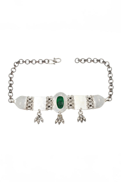 Radiant Duo Stone Embellished Choker Set 