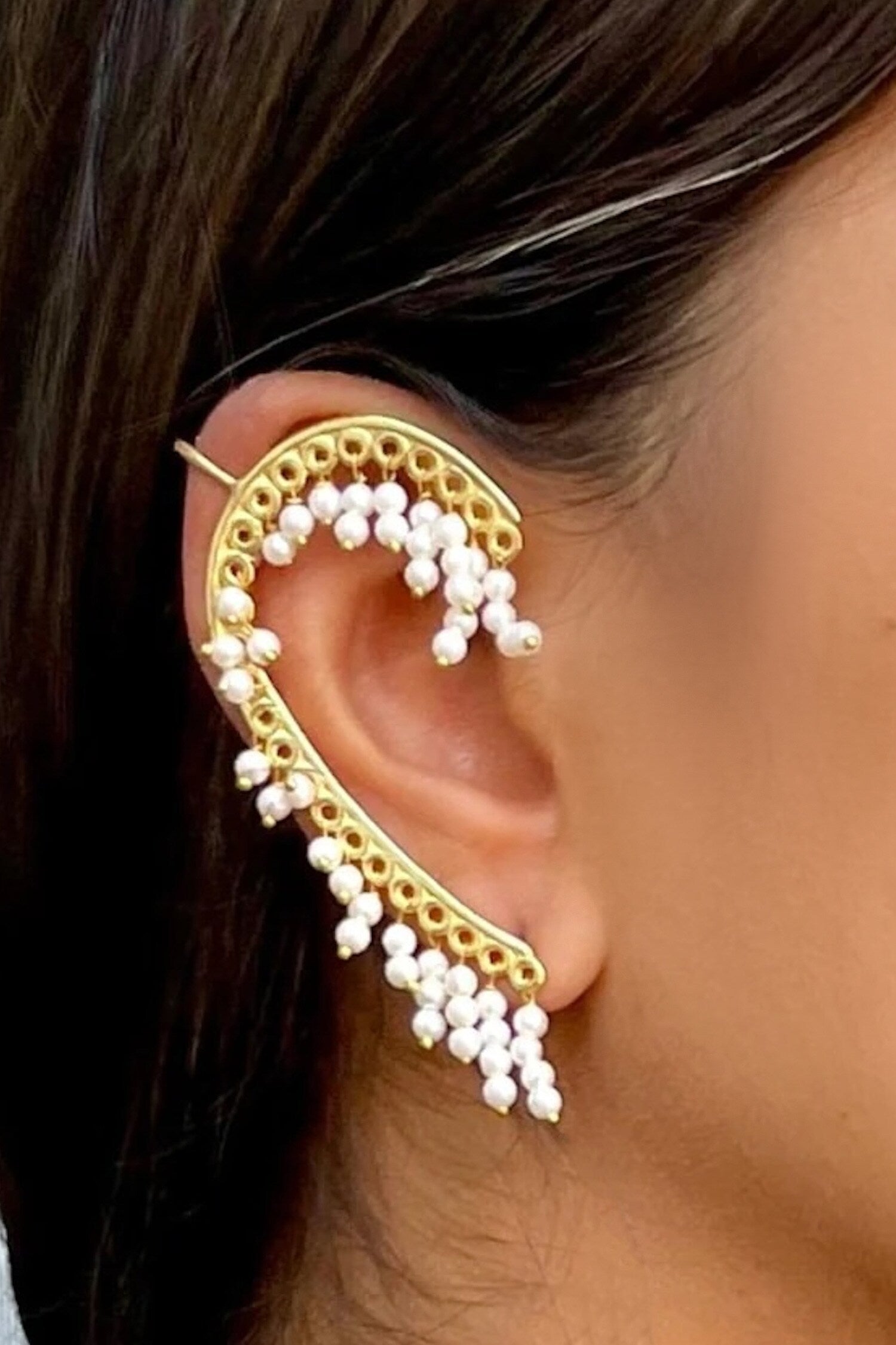 Sofia Pearl Embellished Earrings 