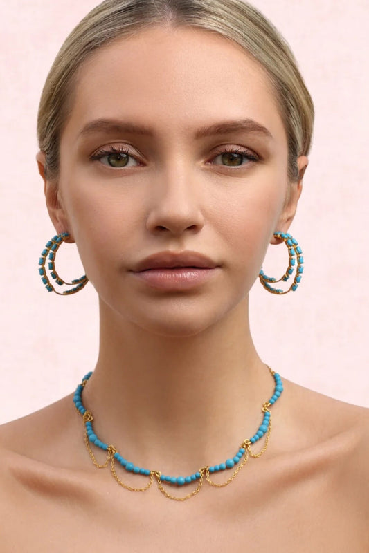 Bead Embellished Necklace 
