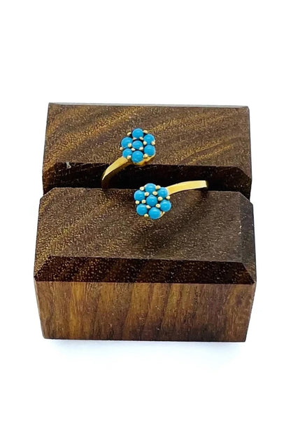 Desire Bead Embellished Floral Ring 
