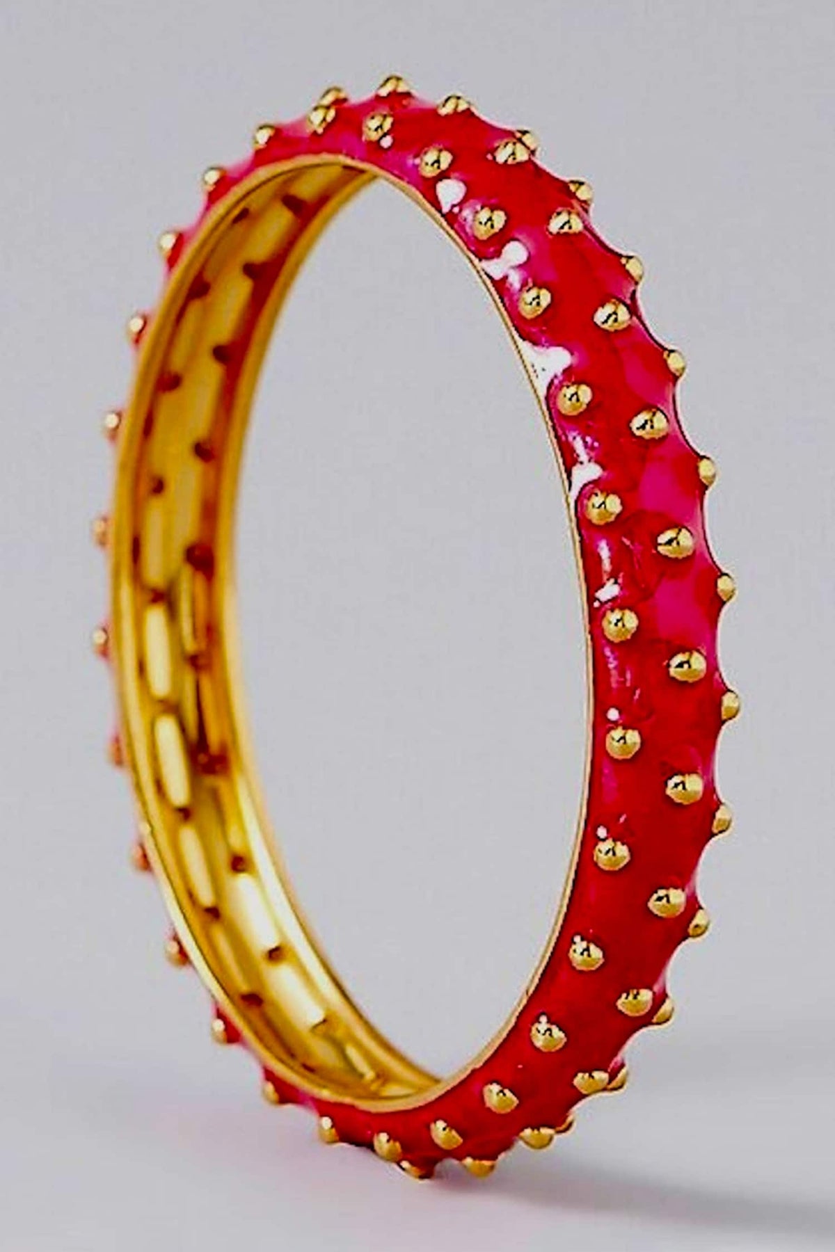 Shakti Enamelled Ghungroo Embellished Bangle 