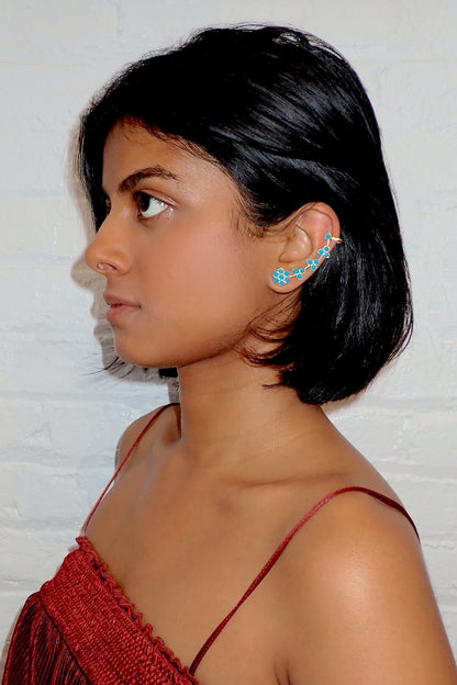 Arya Bloom Vine Ear Cuffs 