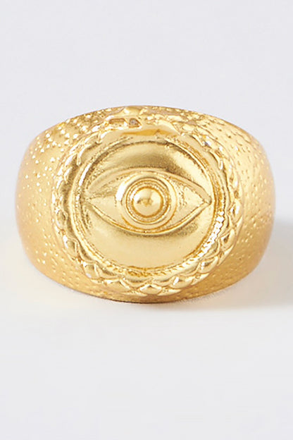 Evil Eye Carved Ring 