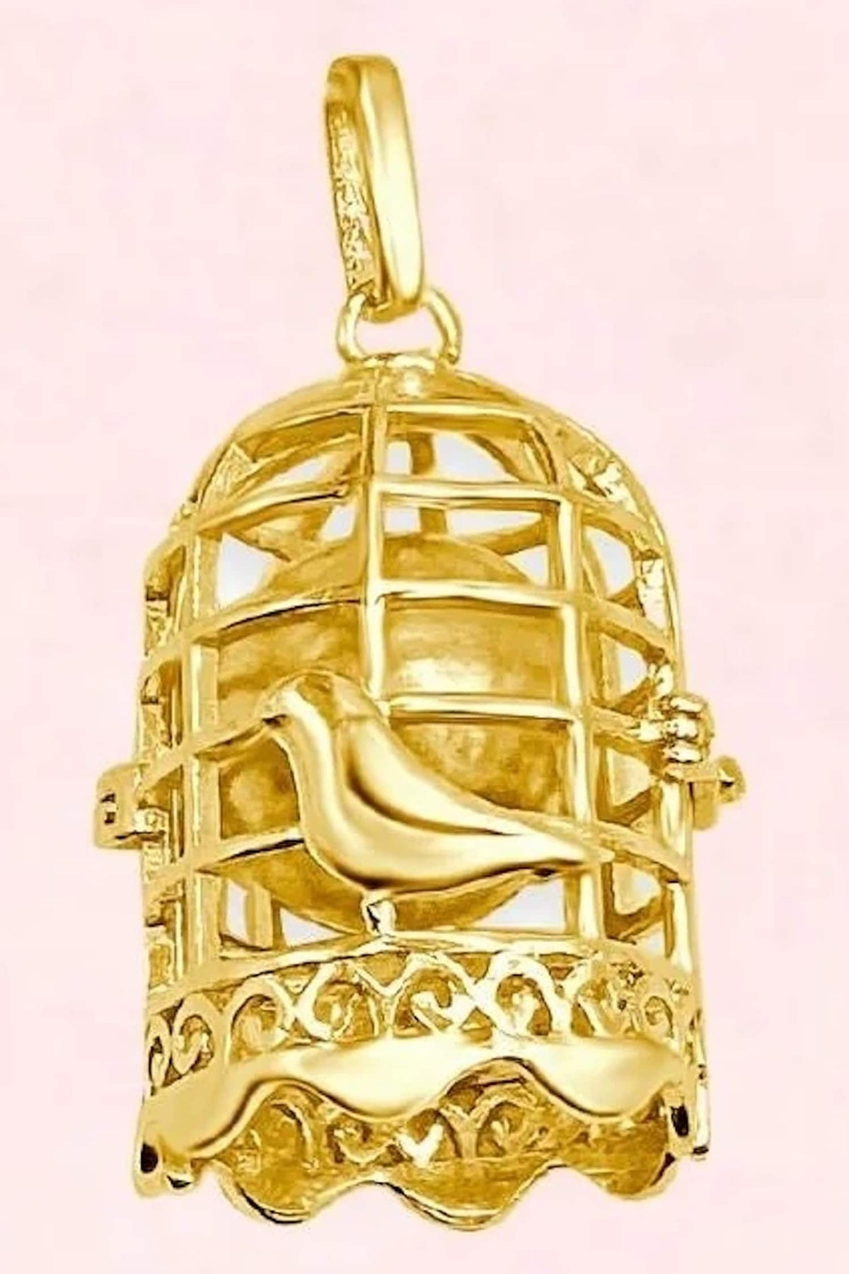 Caged Pearl Pendant 