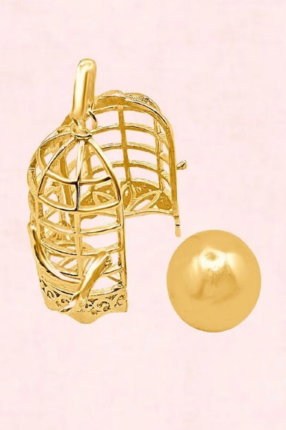 Caged Pearl Pendant 