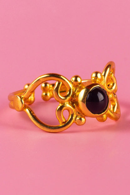 Panther Filigree Ring 