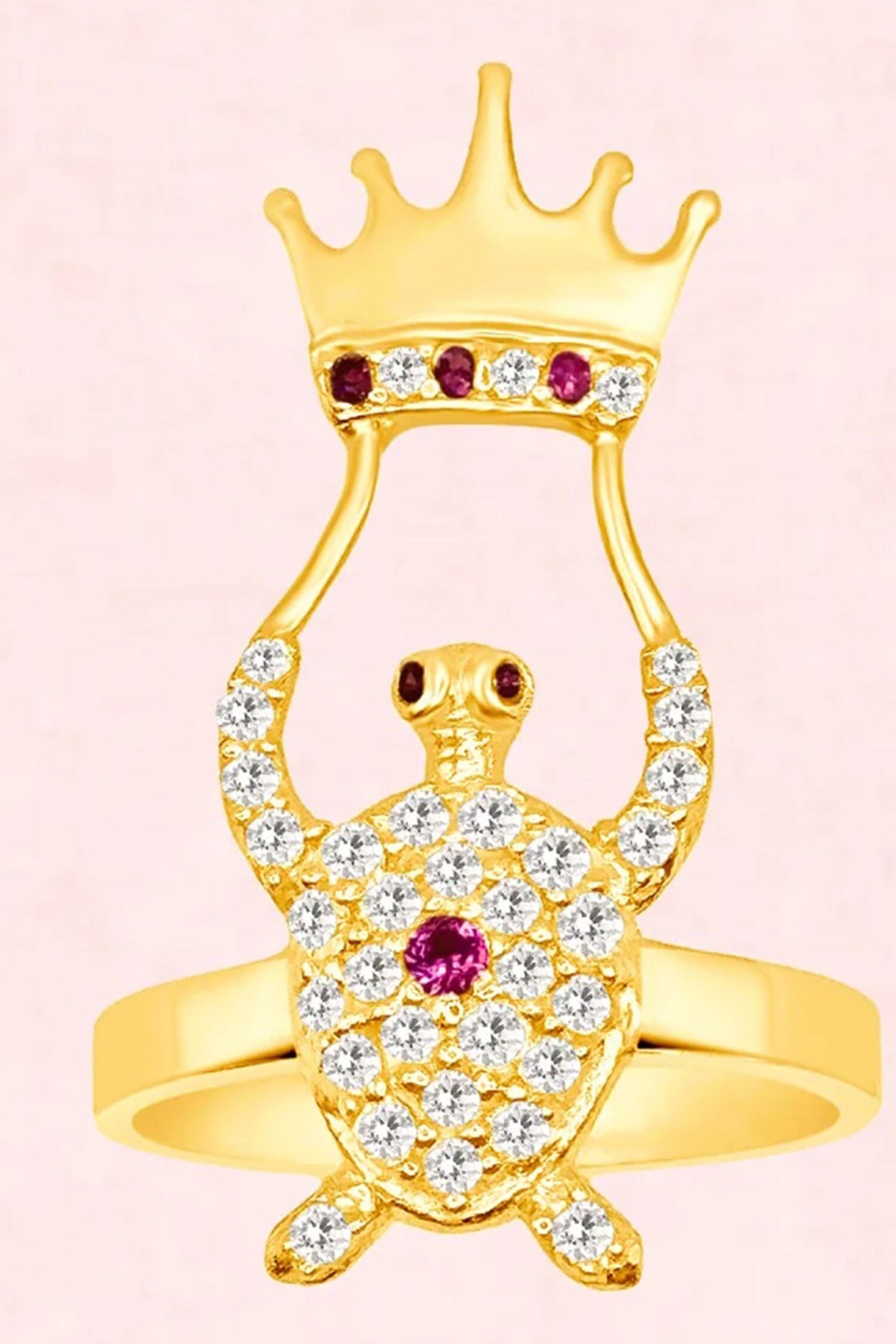 Turtle Crown Finger Ring-Single Pc 