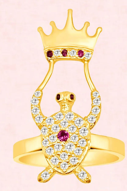 Turtle Crown Finger Ring-Single Pc 