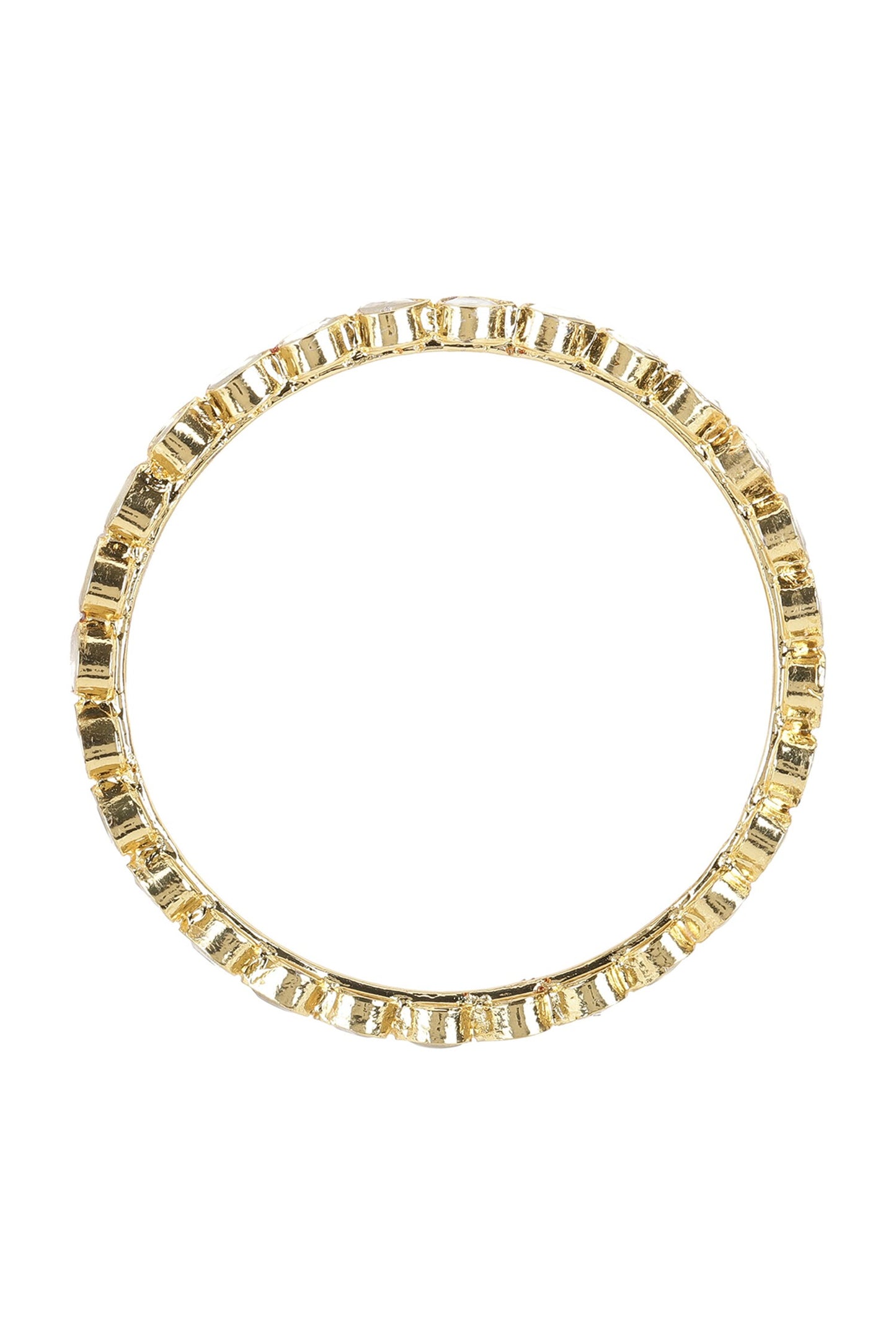 Kundan Studded Cutwork Bangle - Single Pc 