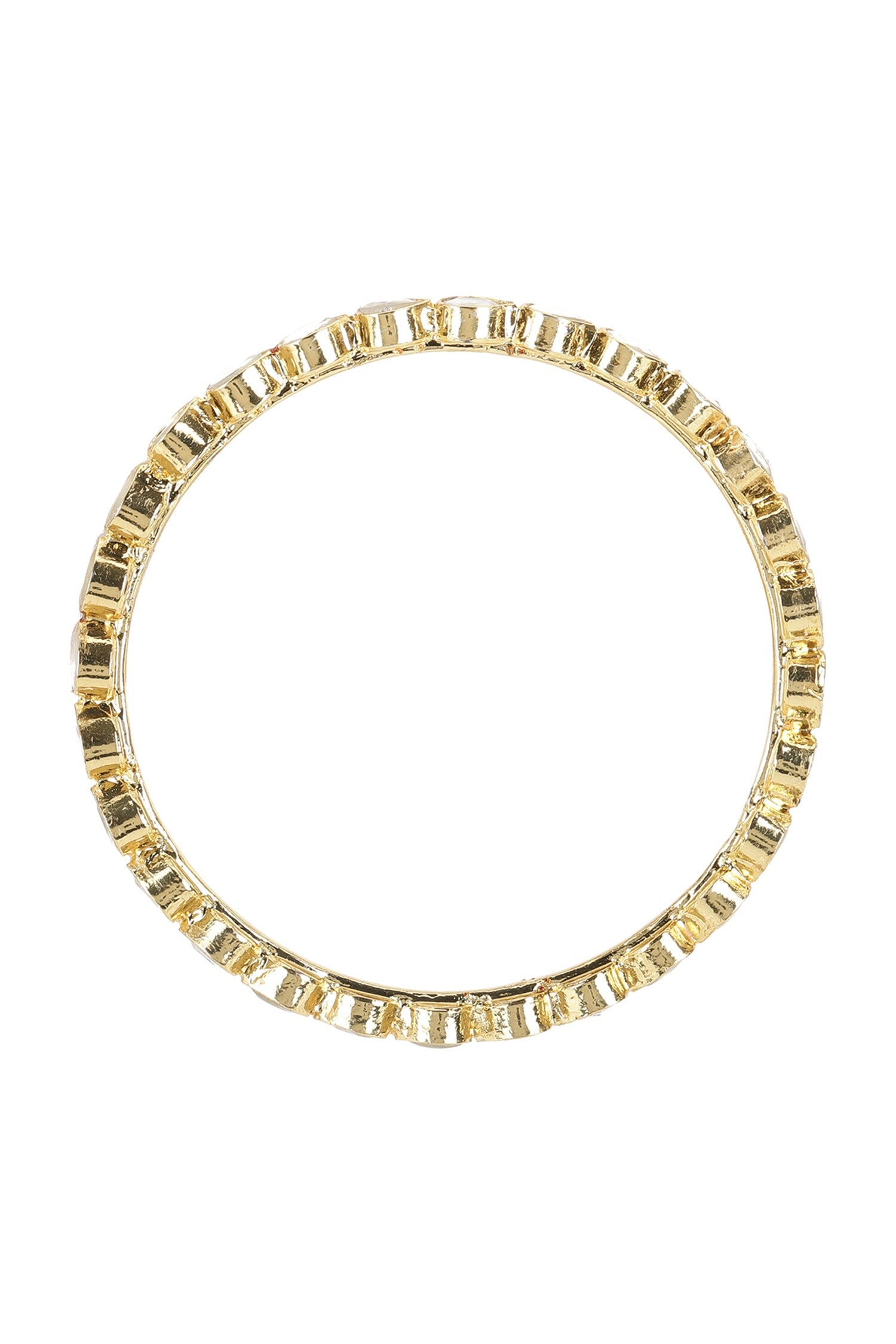 Kundan Studded Cutwork Bangle - Single Pc 