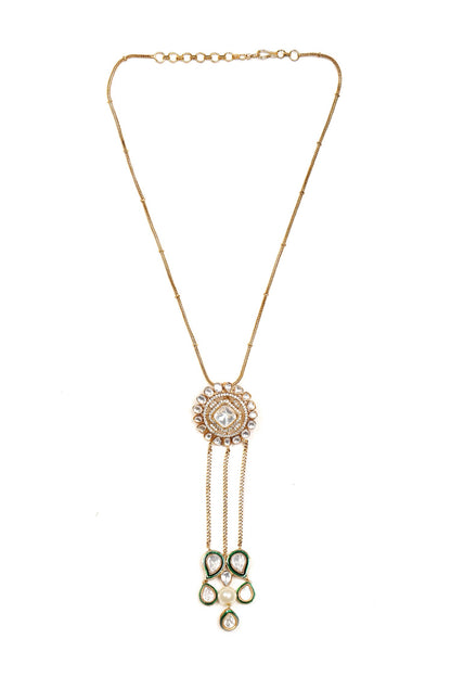 Kundan Embellished Pendant Necklace 