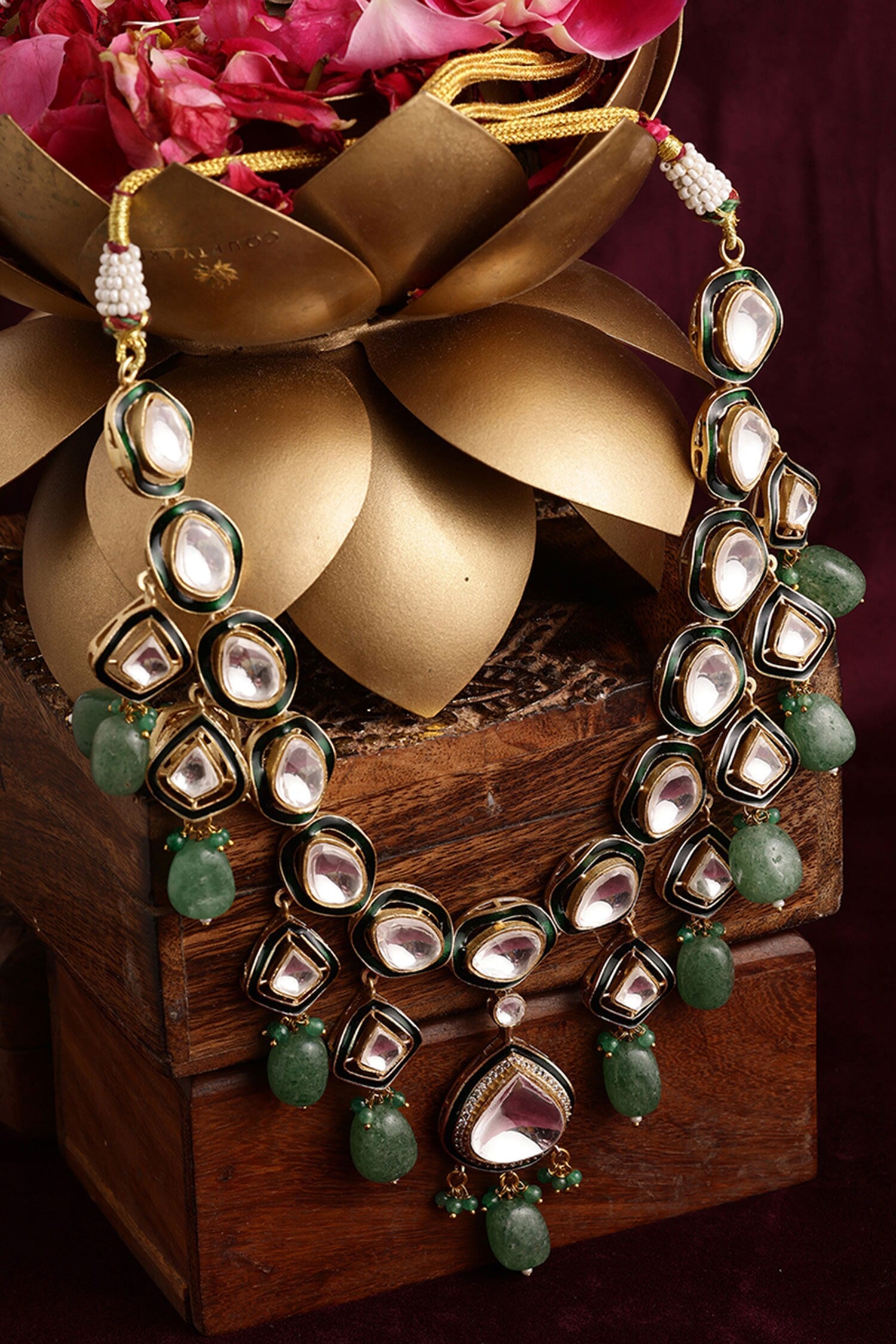 Kundan & Stone Embellished Necklace 
