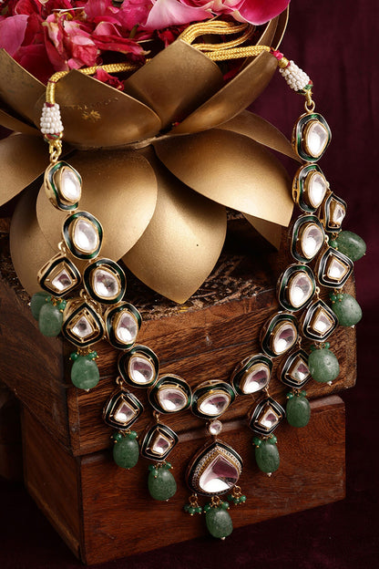 Kundan & Stone Embellished Necklace 