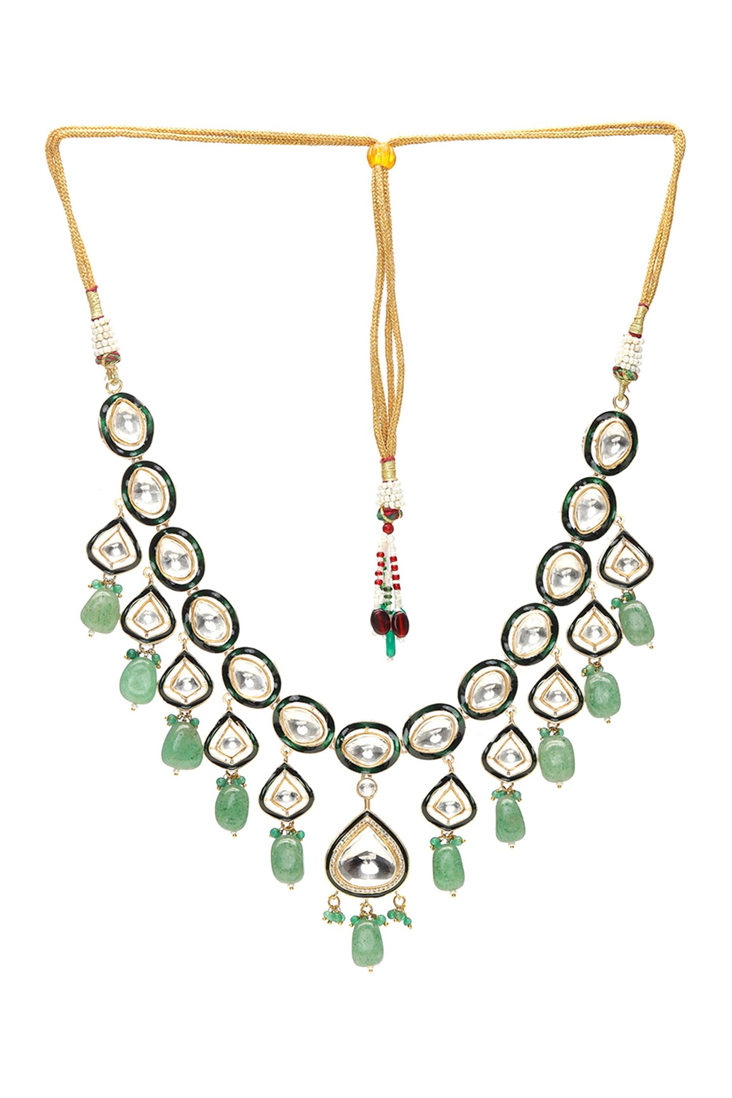 Kundan & Stone Embellished Necklace 