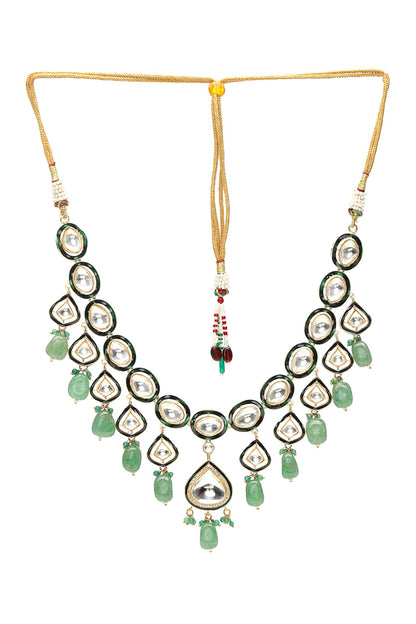 Kundan & Stone Embellished Necklace 