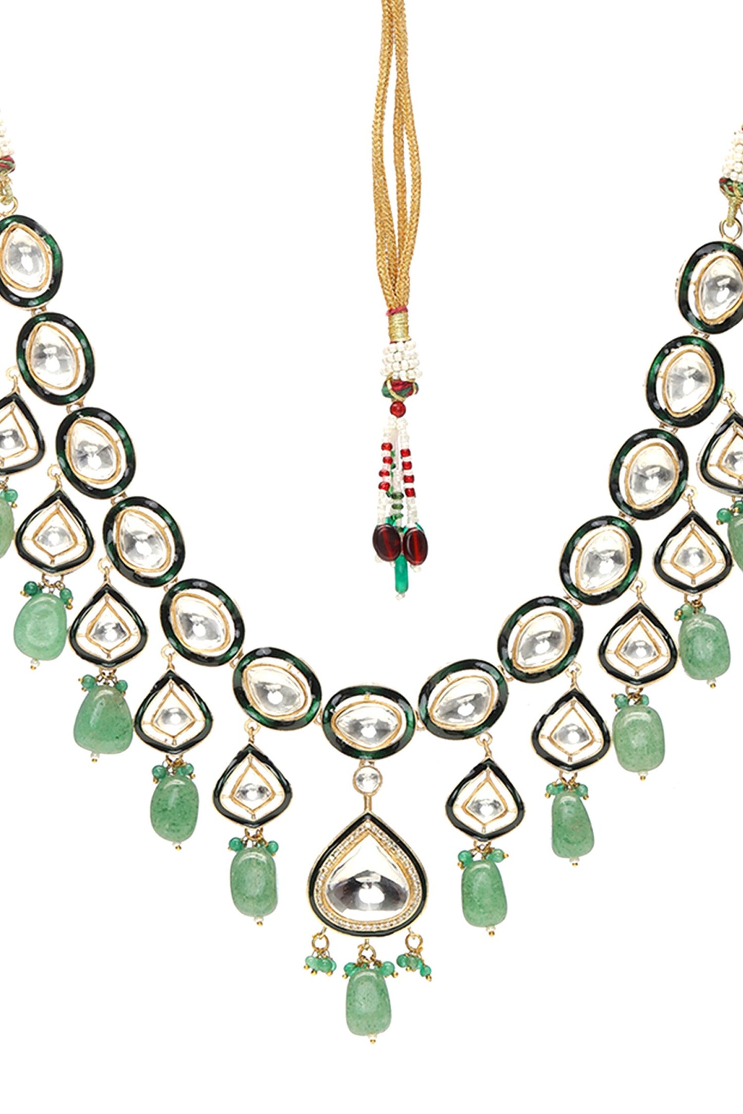 Kundan & Stone Embellished Necklace 