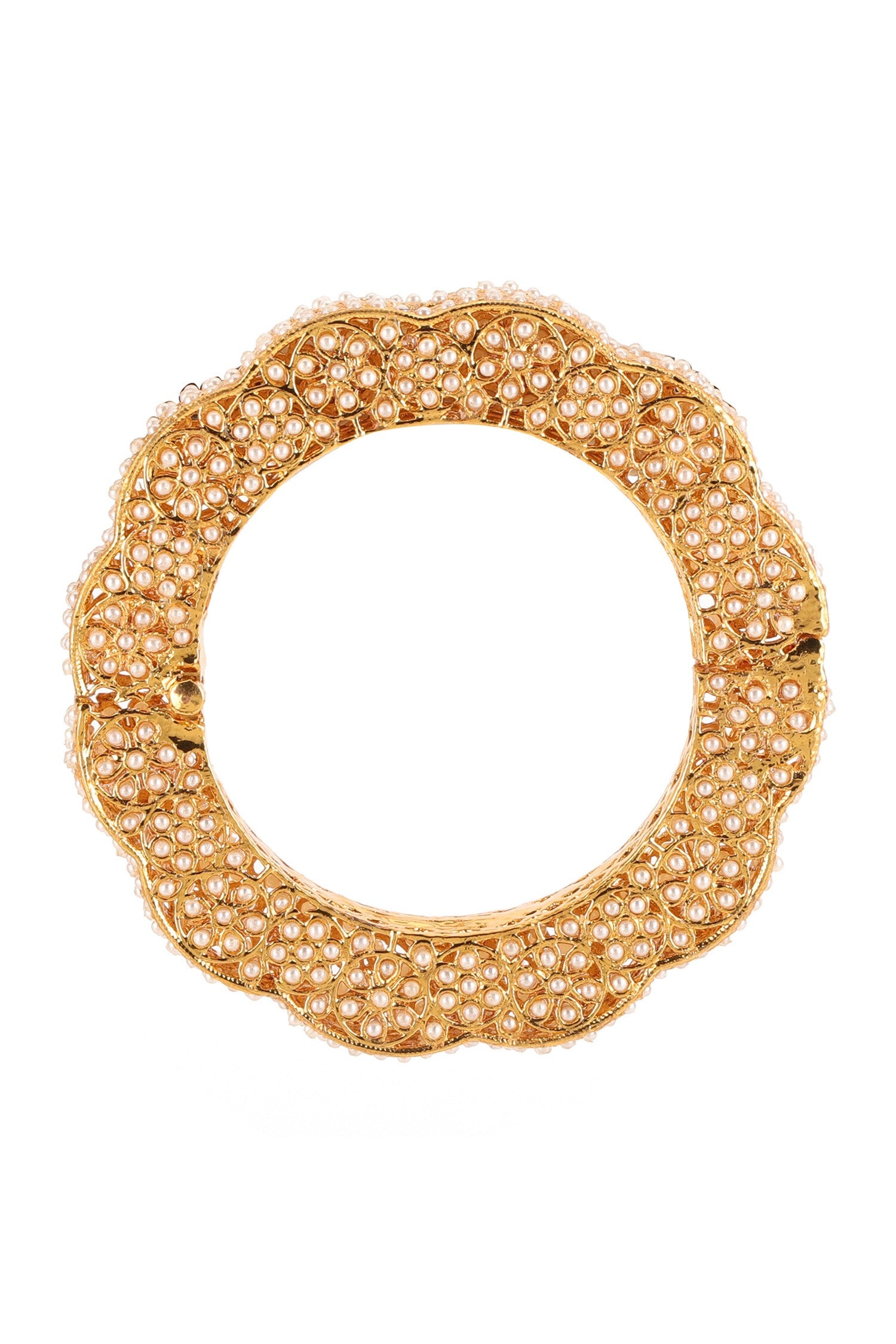 Pearl Embellished Bangles - Set of 2 