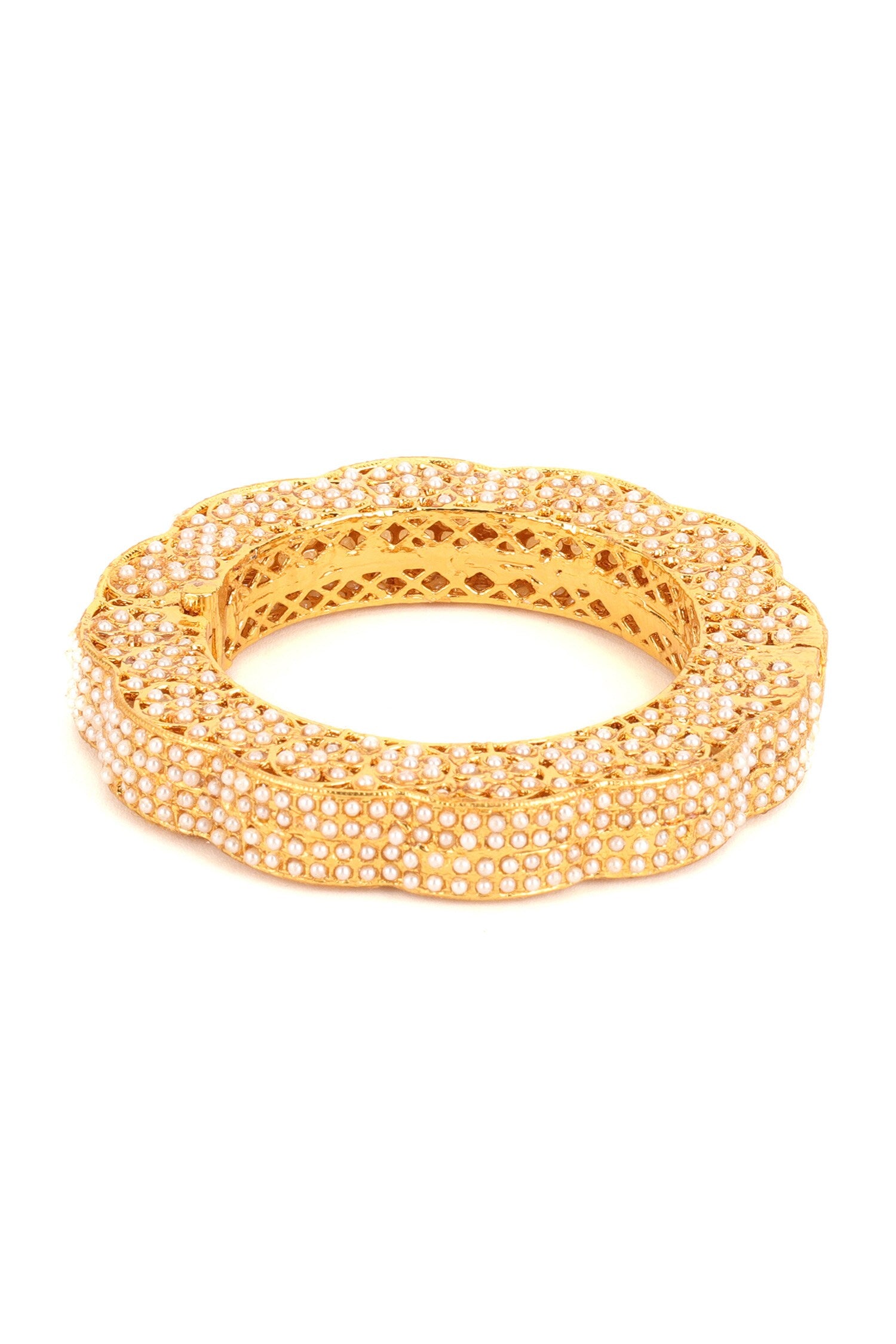 Pearl Embellished Bangles - Set of 2 