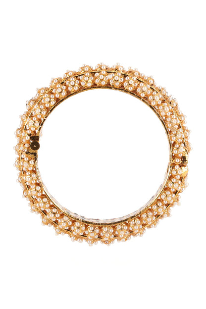 Pearl Embellished Heavy Bangles - Set of 2 