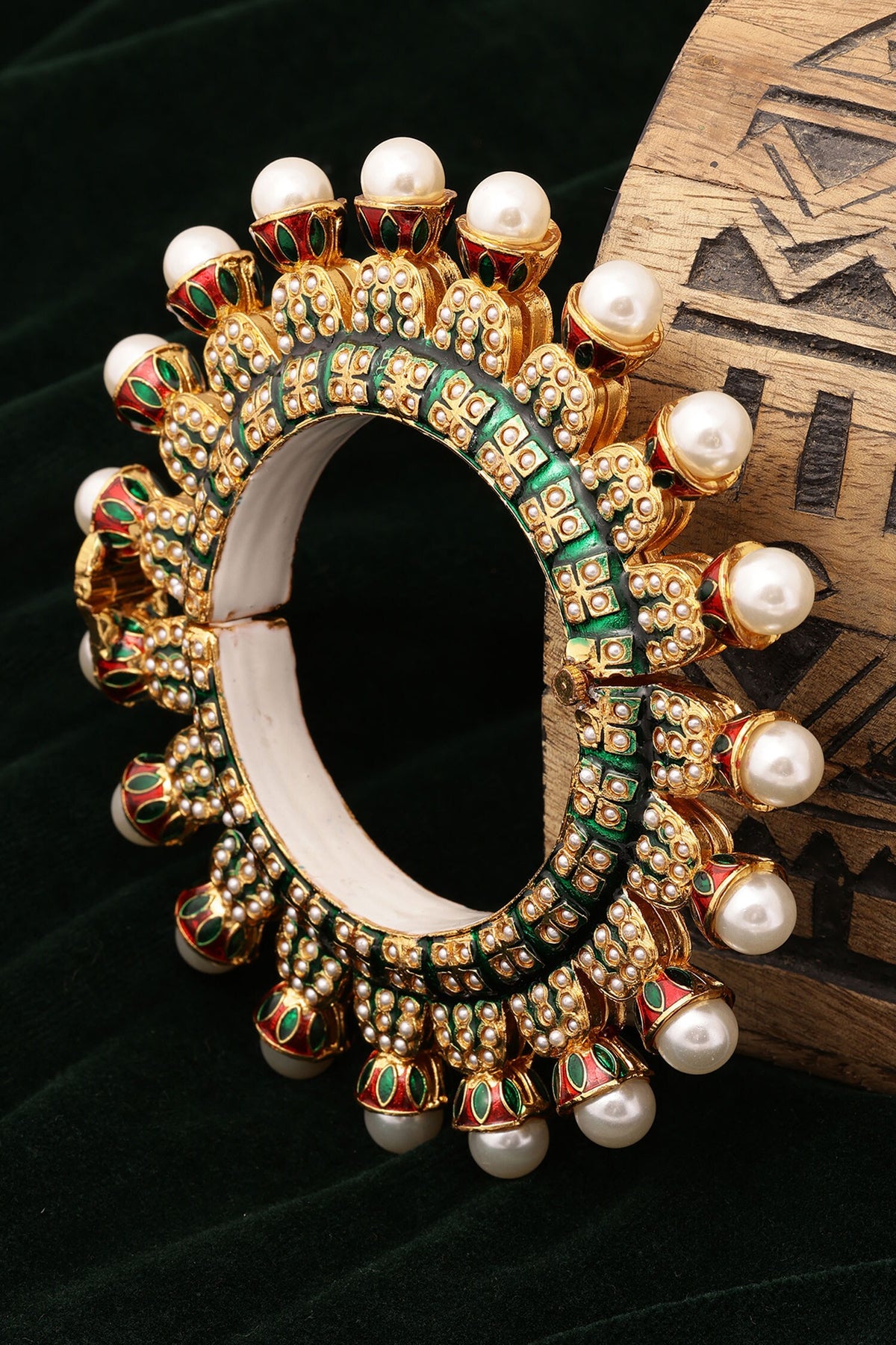 Pearl Encrusted Bangle - Single Pc 