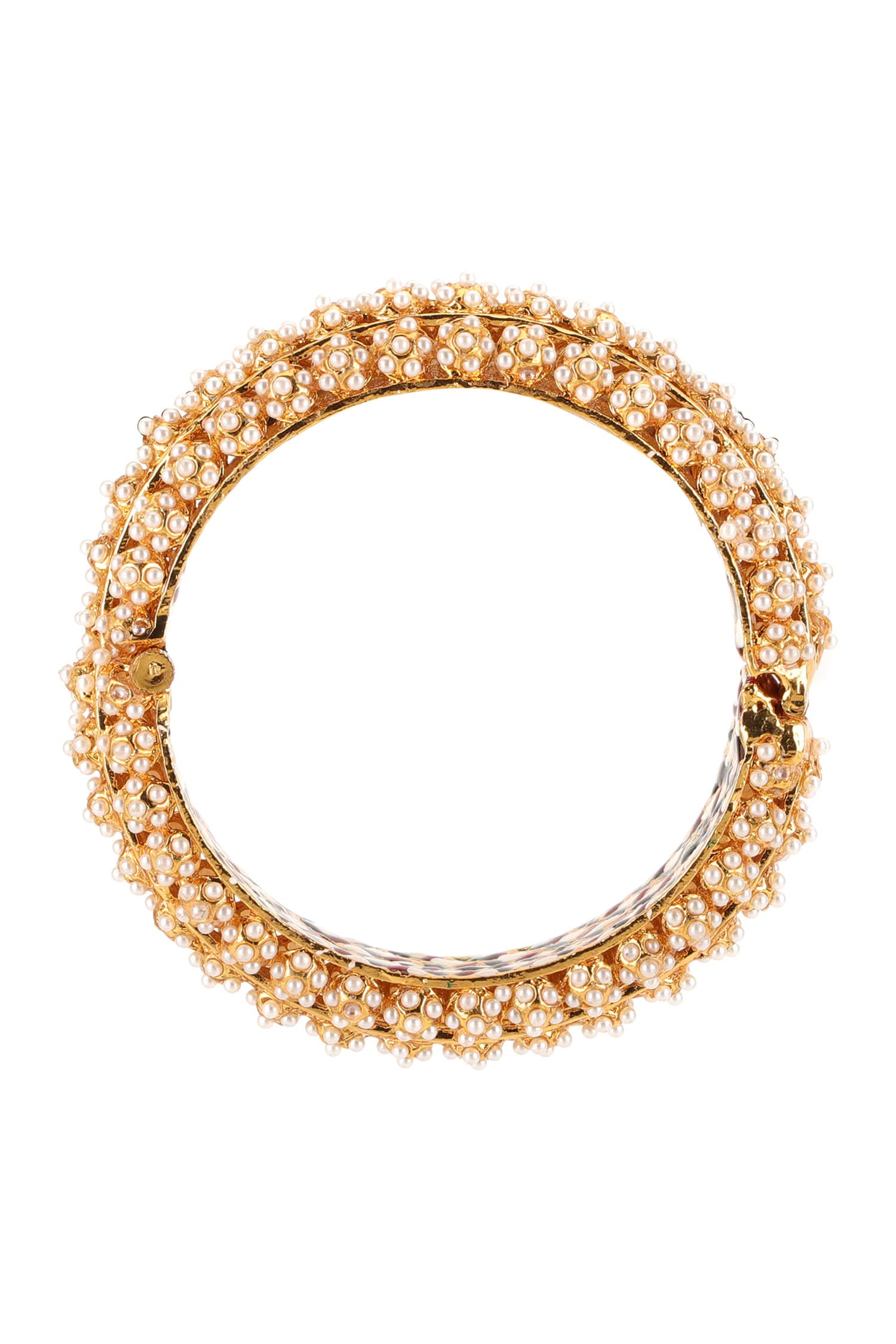 Handcrafted Pearl Studded Bangle - Single Pc 
