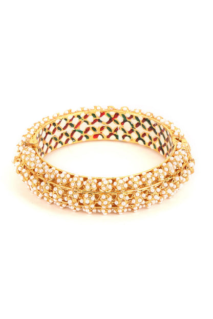 Handcrafted Pearl Studded Bangle - Single Pc 