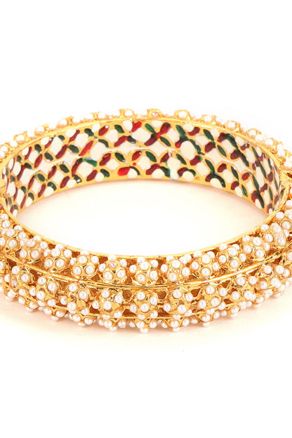 Handcrafted Pearl Studded Bangle - Single Pc 