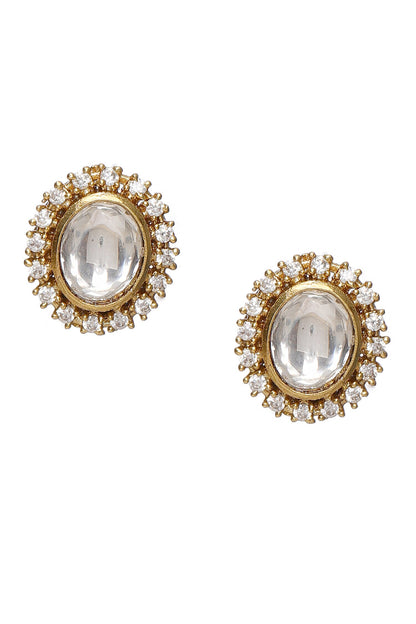 Kundan Drop Hasli Chain Necklace Set 