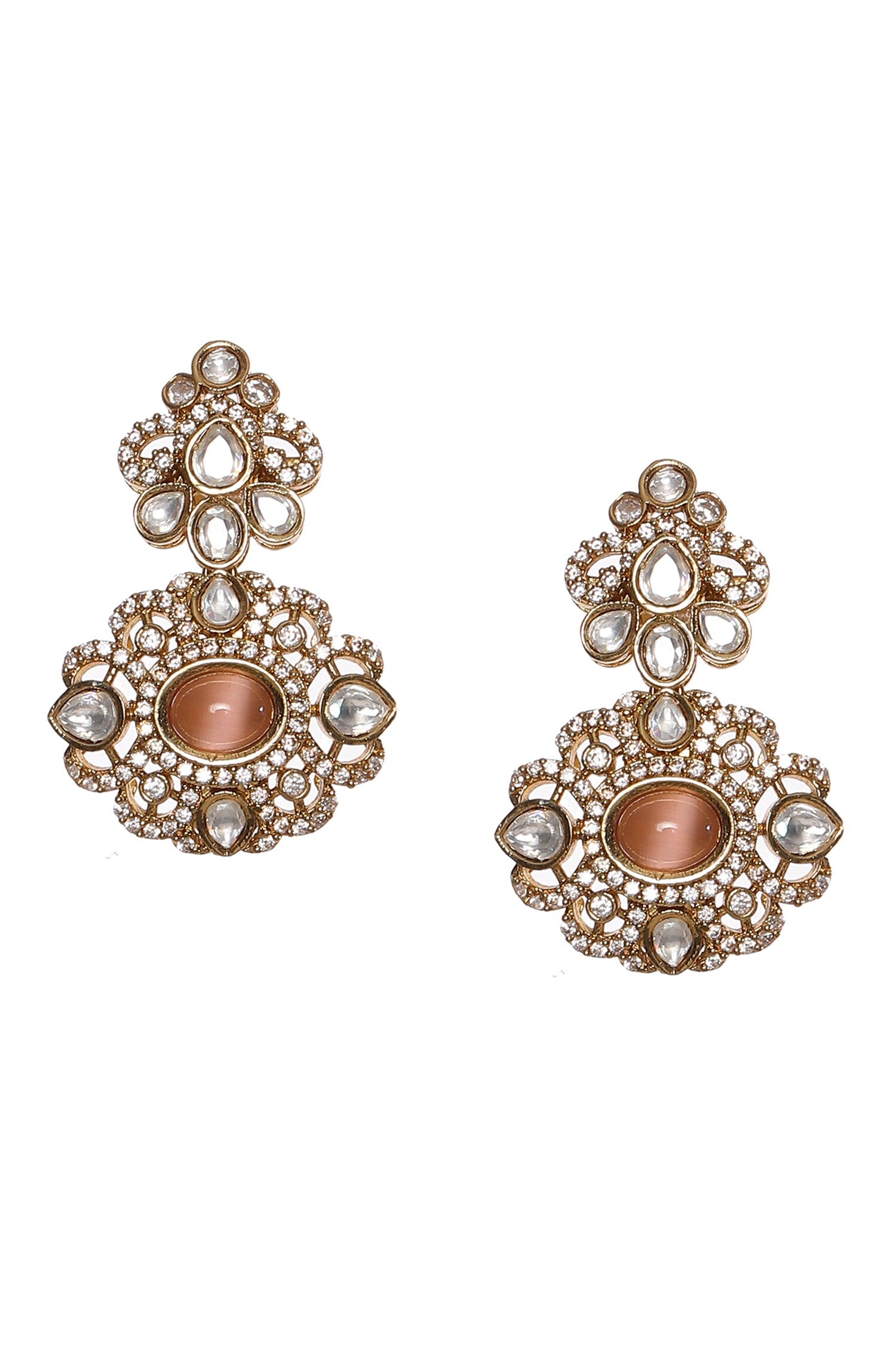Polki Embellished Pearl Choker Set 
