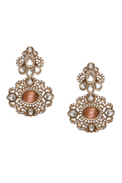 Polki Embellished Pearl Choker Set 