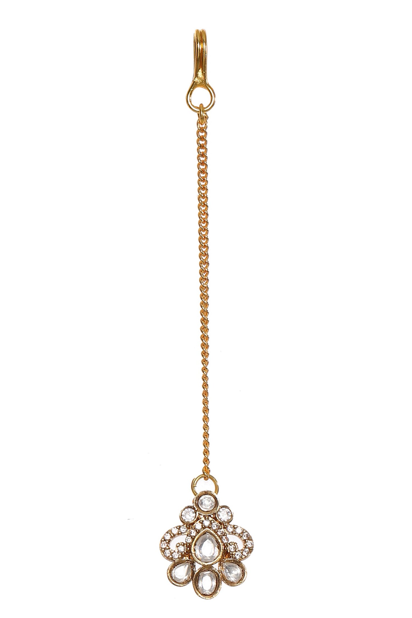 Polki Embellished Pearl Choker Set 